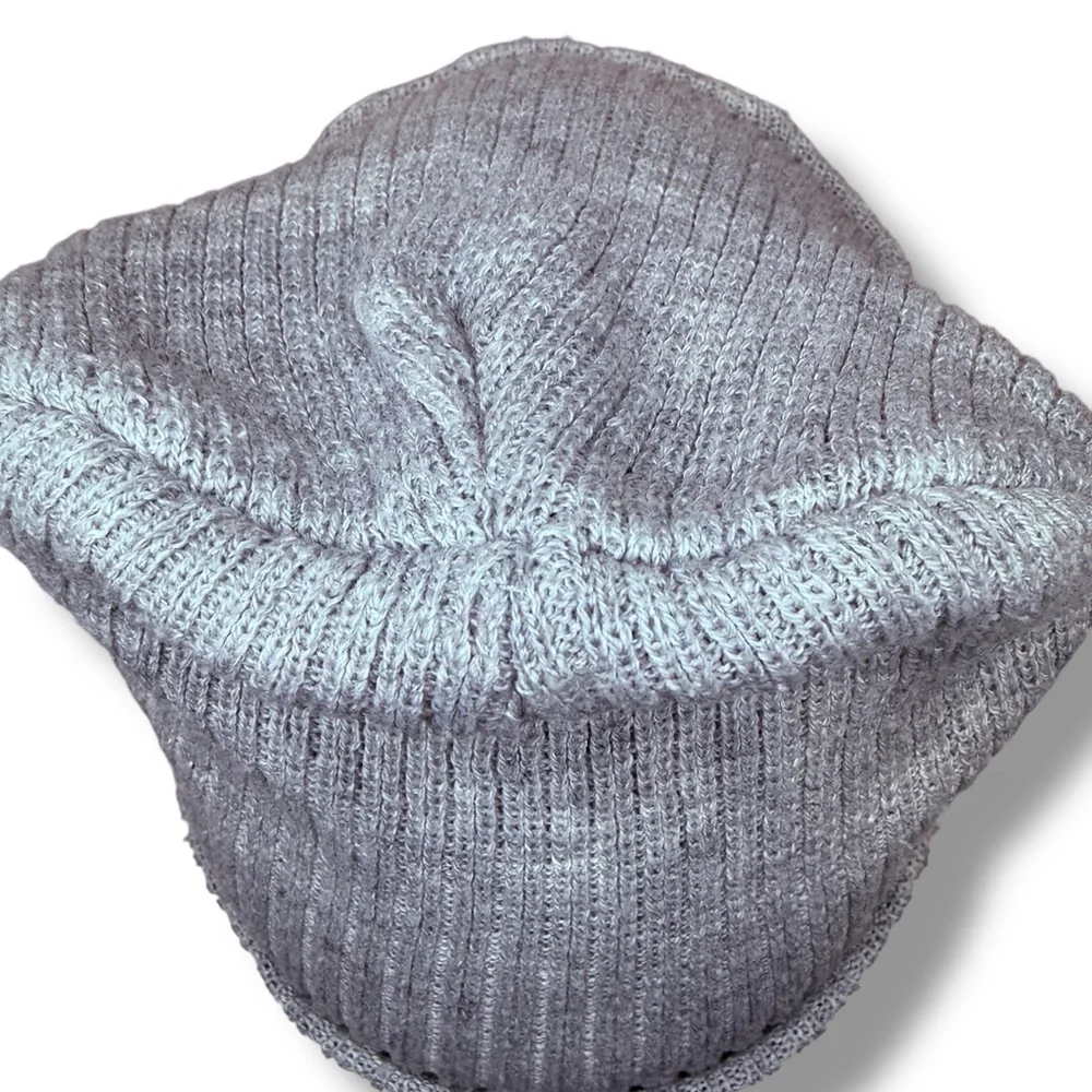 Barbie Girls Cuffed Knit‎ Beanie Hat 2016 Gray Barbie & Friends Nostalgic Winter